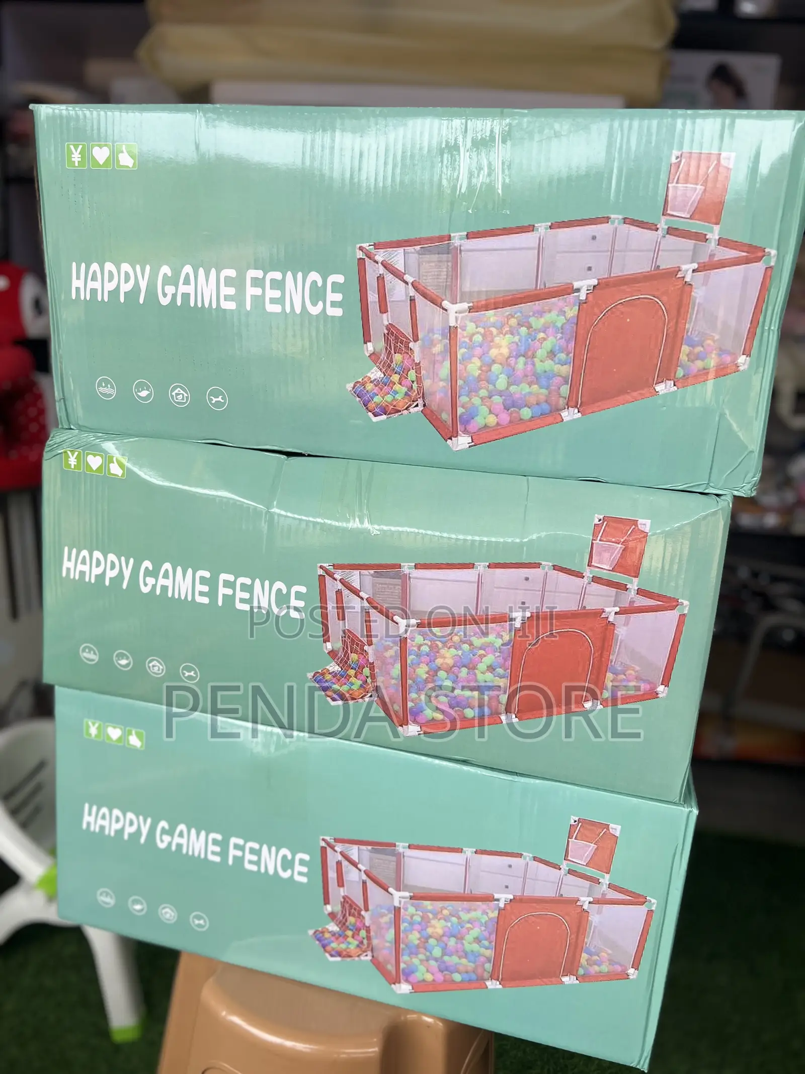 Kids Play Pen Game Fence – Infant Play Area Safety Barrier