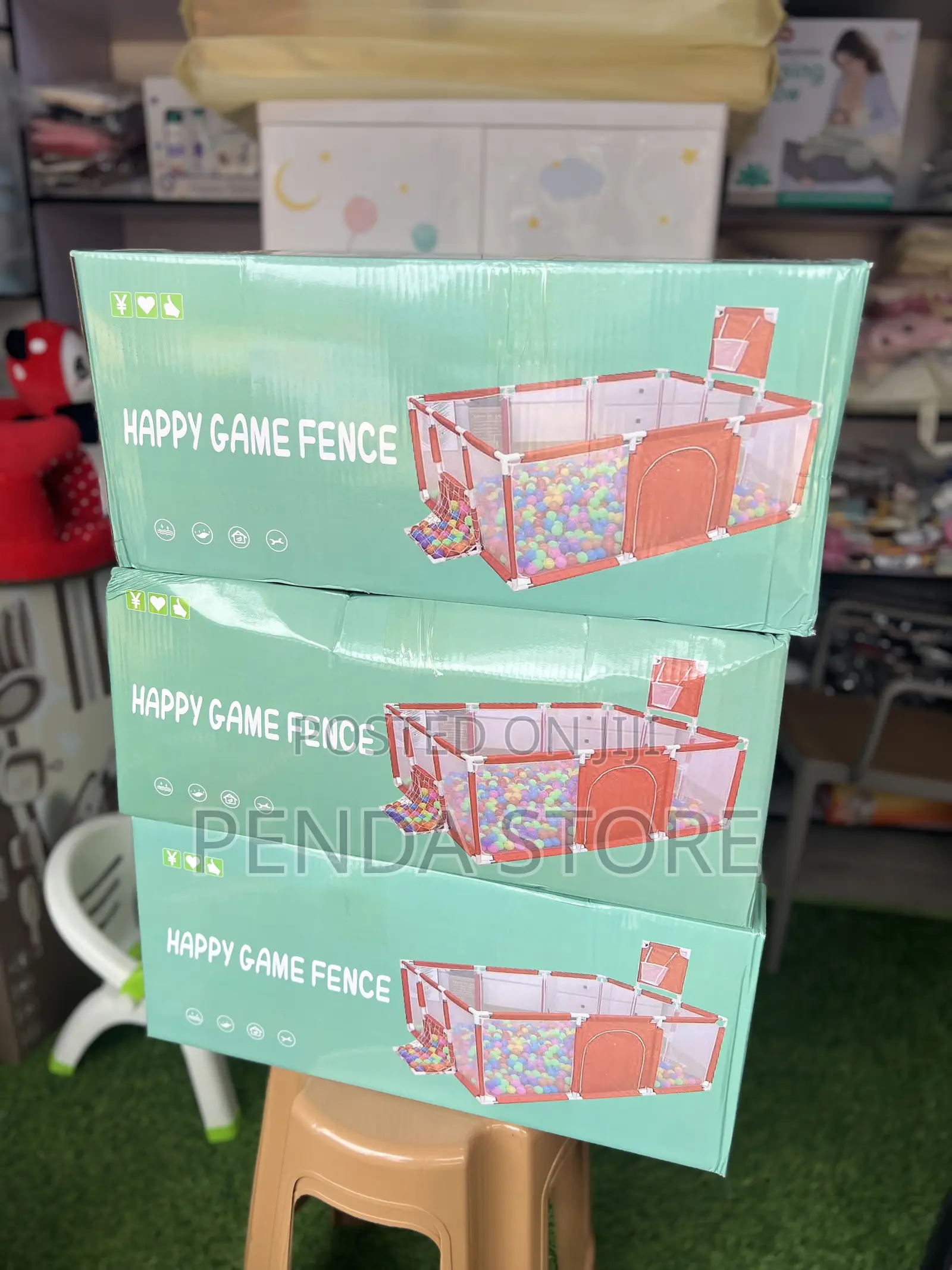 Kids Play Pen Game Fence – Baby Secure Activity Enclosure