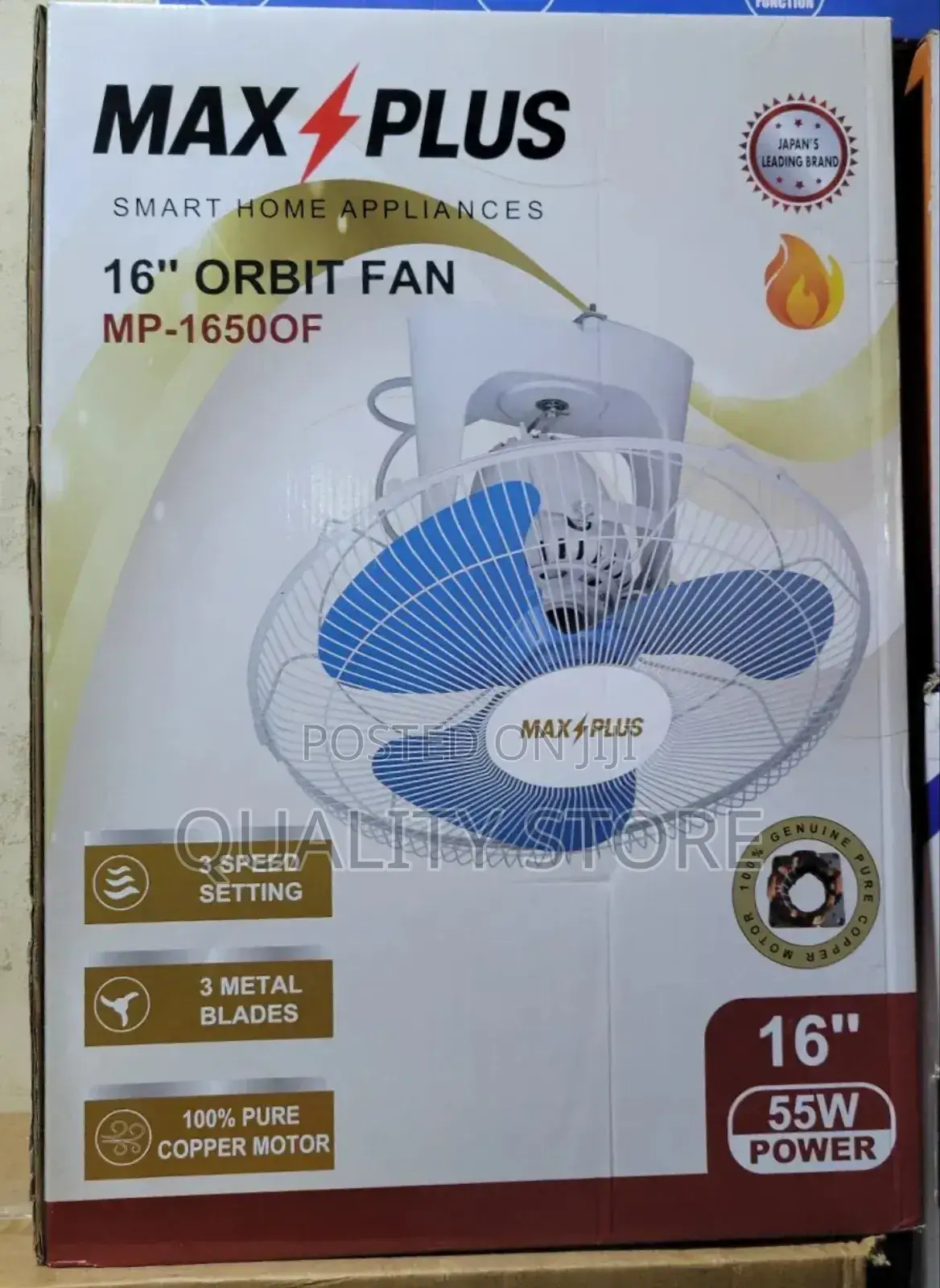 Max Plus 16" Orbit Ceiling Fan Mp-1650of