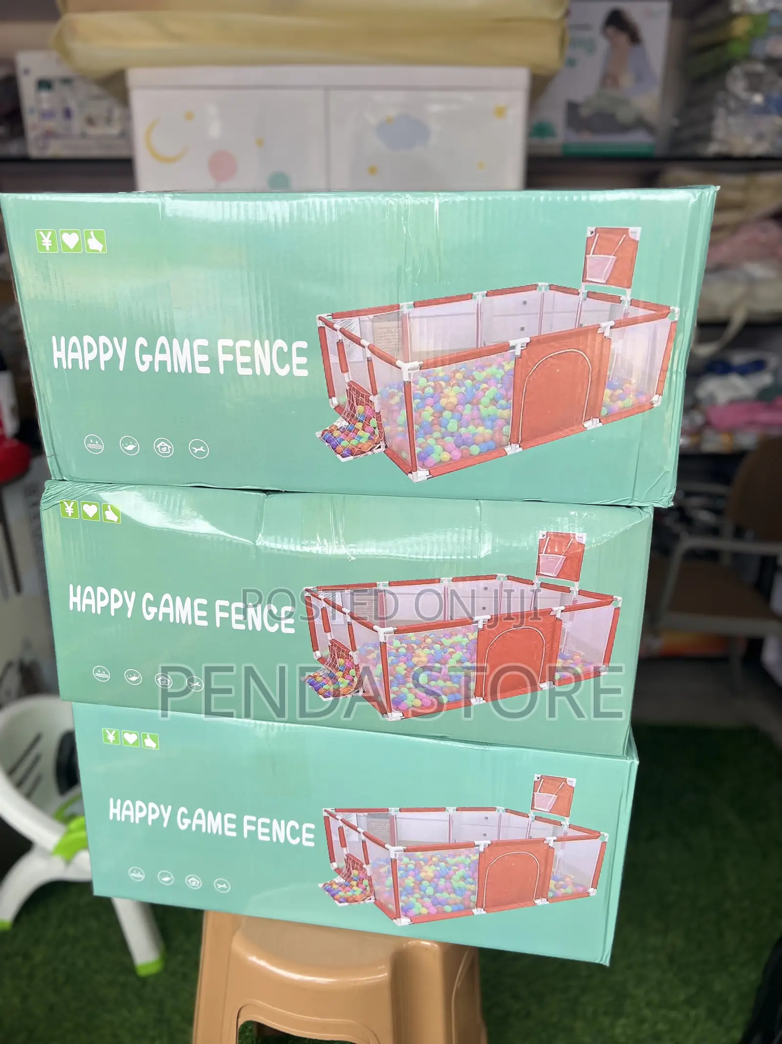 Kids Play Pen Game Fence – Infant Play Yard Safety Fence