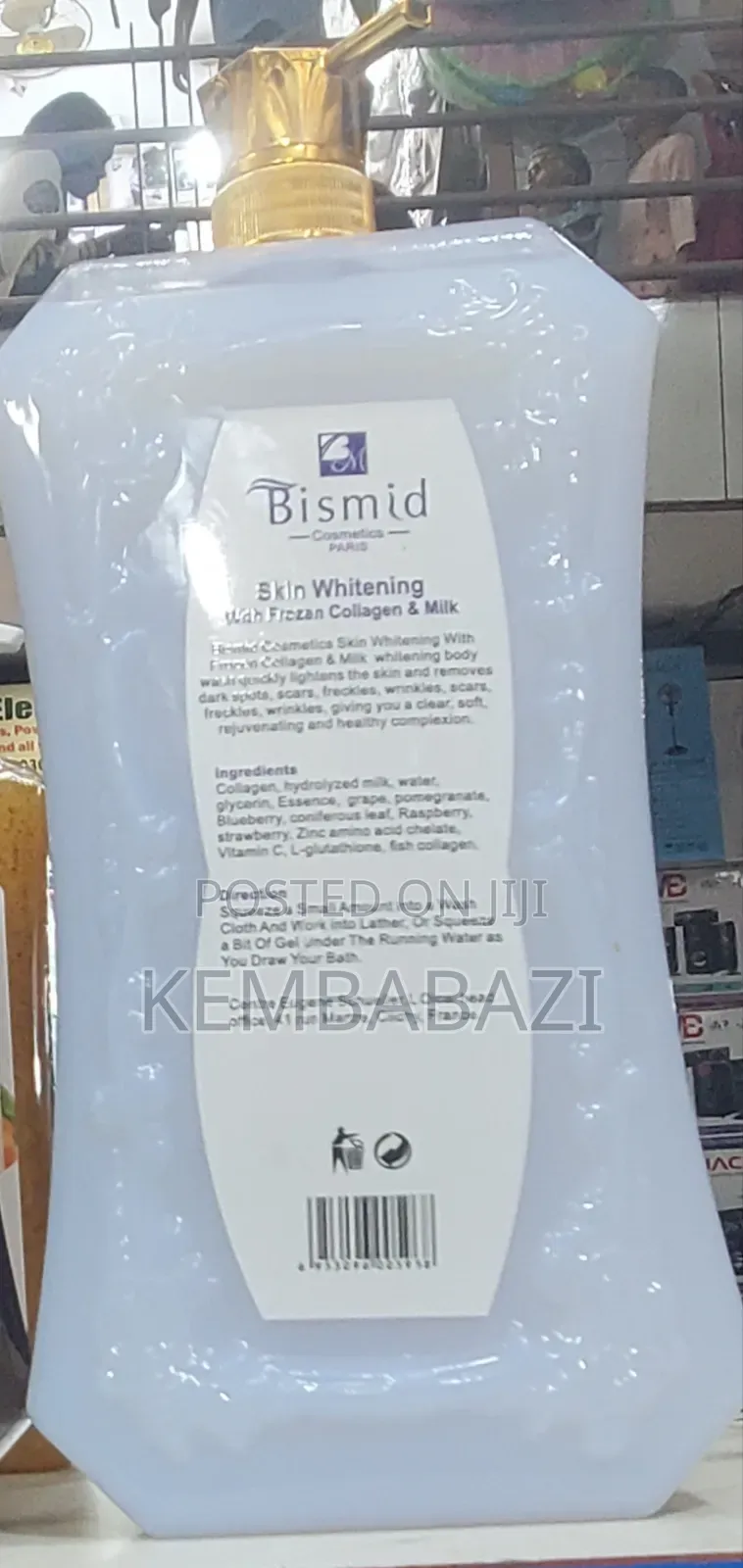 Bismid Frozen Collagen Milk Skin Whitening Shower Cream.