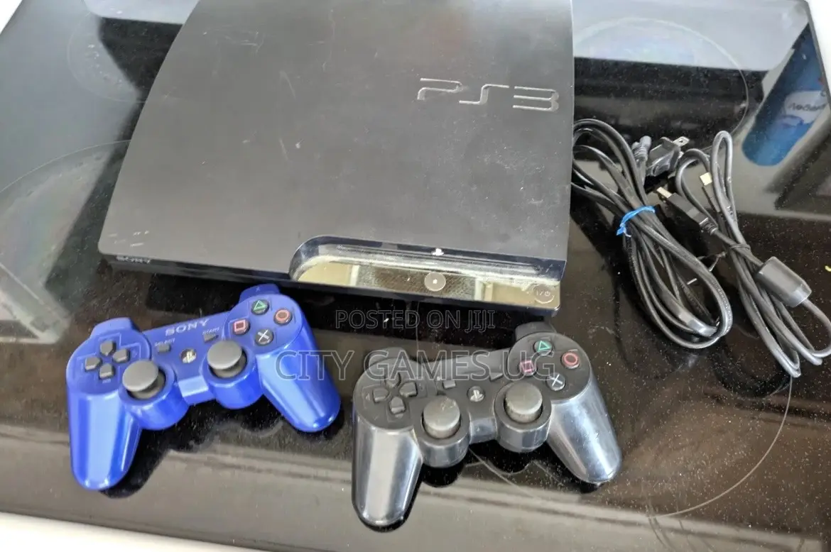 Sony Playstation 3 Ps3 Console Gaming System Games and 2 Controllers