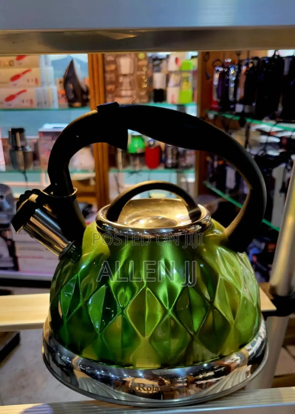 3l Stainless Steel Diamond Design Whistling Kettle