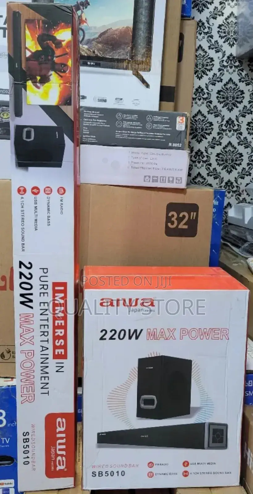 Aiwa Sound Bar 220w Max Power