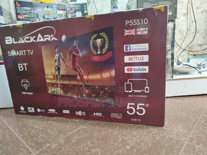55 Inches Black Ark Brand New Uhd4k Flat Screen Flameless Tv