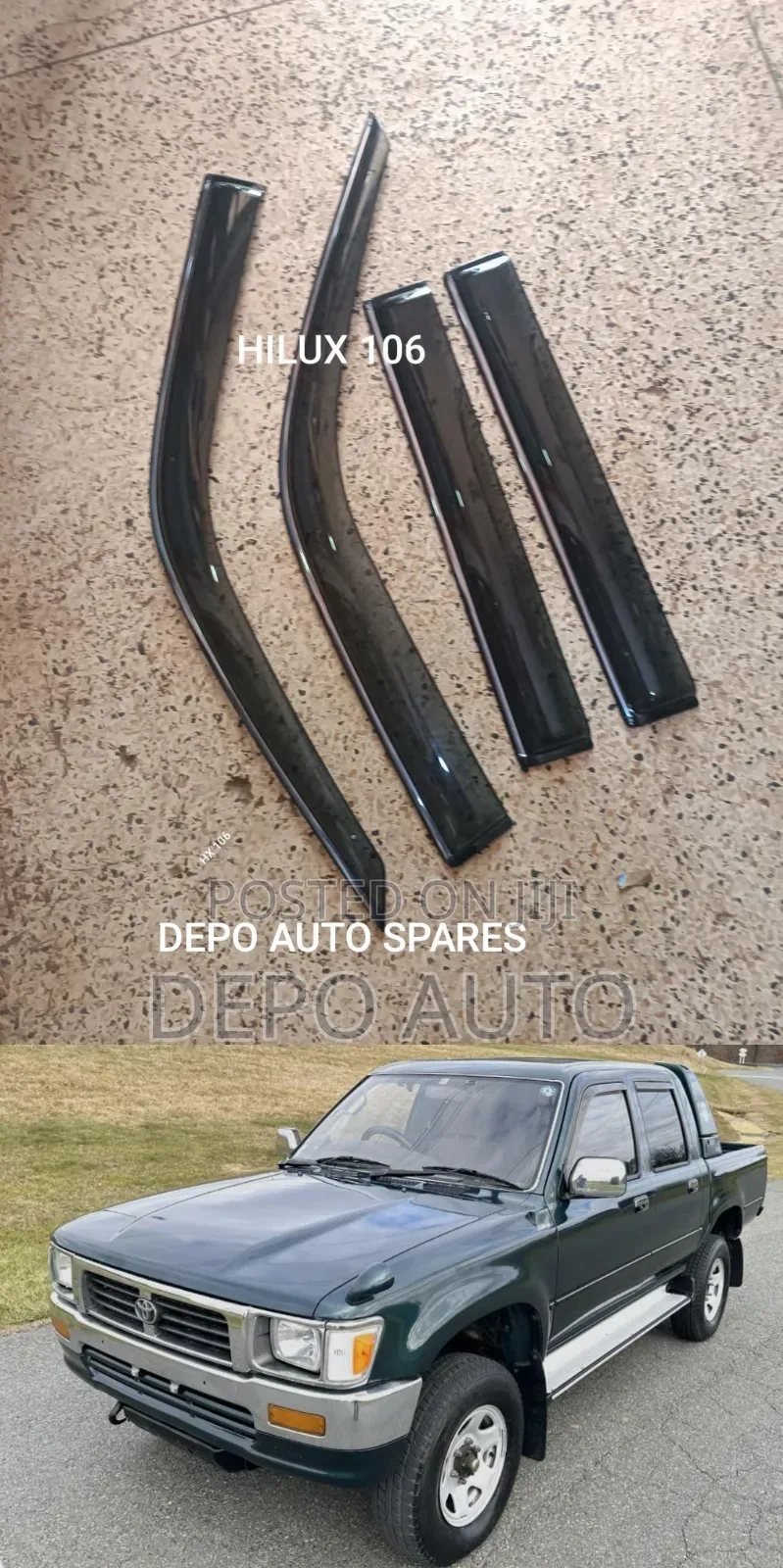 Hilux Quality Rain Guards