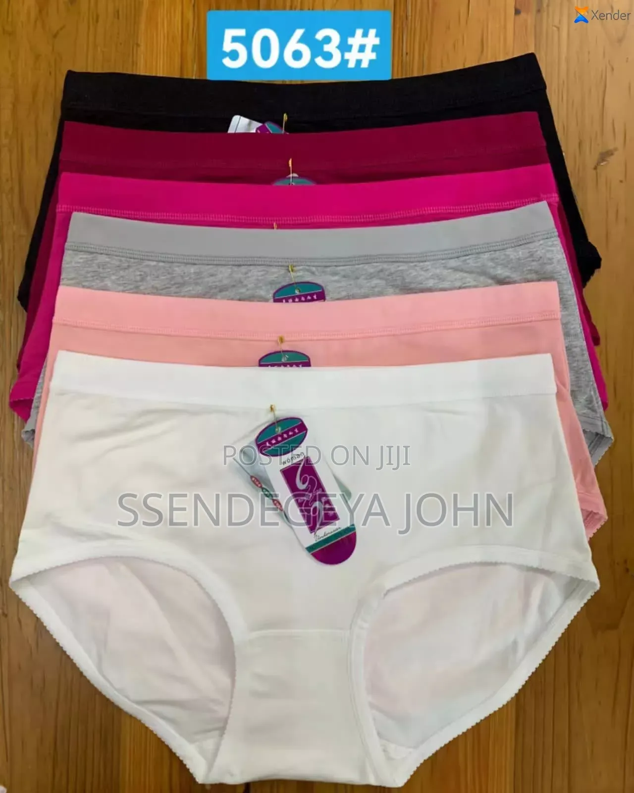 Multi-Colored Seamless Cotton Panties