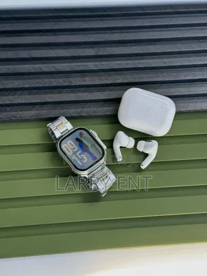 I20 Ultra Max Smartwatch | 7 Straps + Earbuds + Case