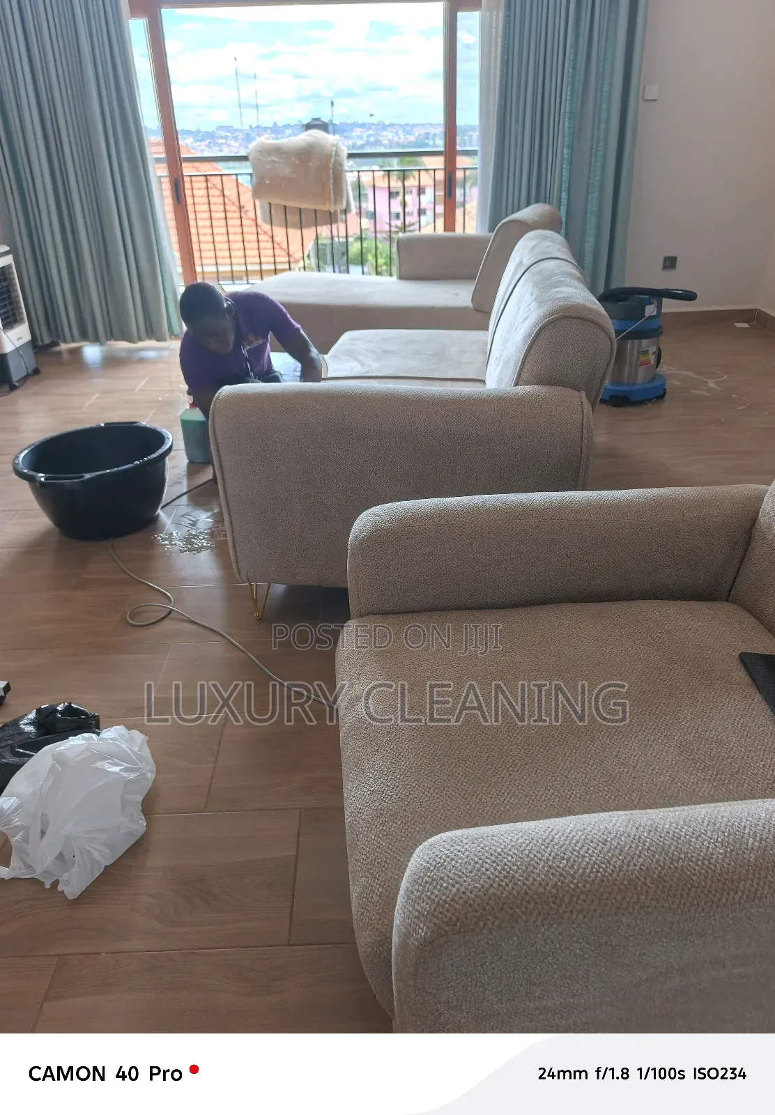 White Couches Cleaning in Kololo