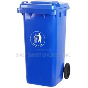 Blue Wheeled Plastic Dust Bins Plastic Dust Bins 120ltrs