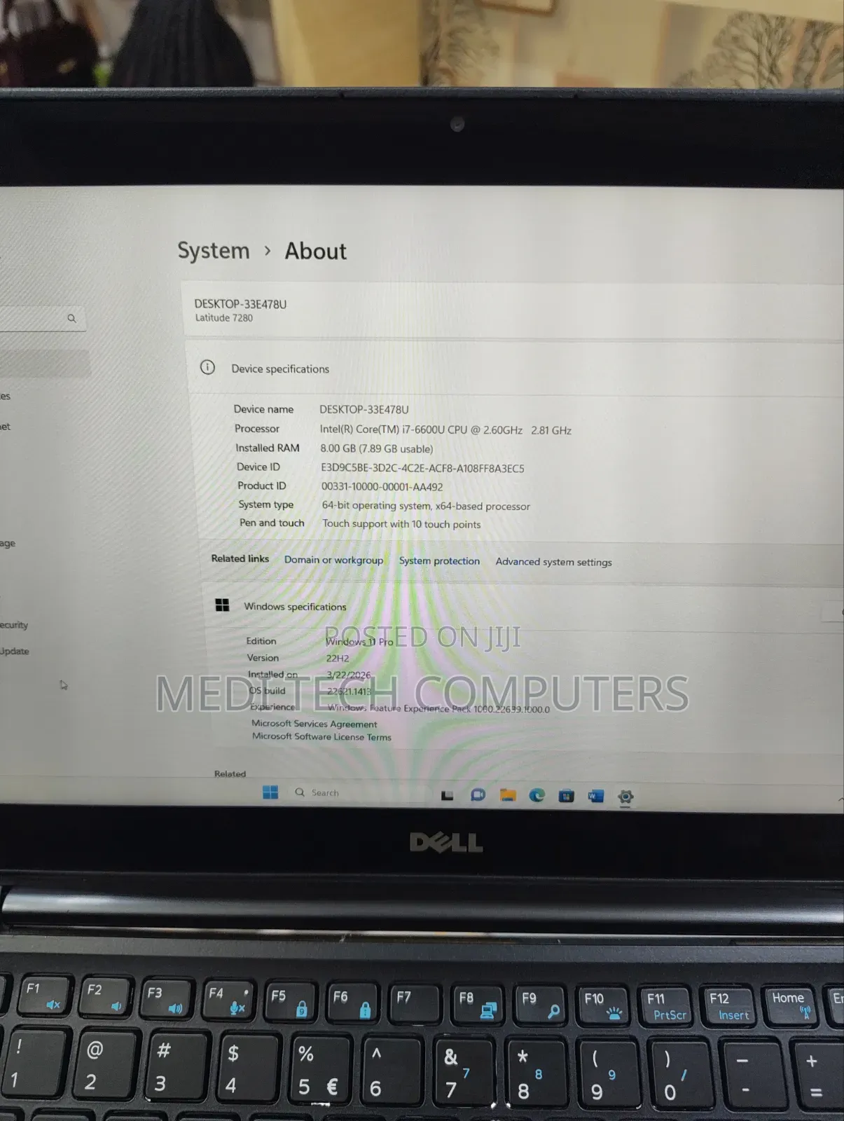 Laptop Dell Latitude 7280 8GB Intel Core i7 SSD 256GB