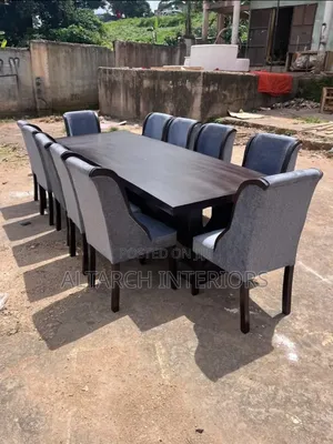 12 Seater Dining Set Well Finished in Coffee Brown Color