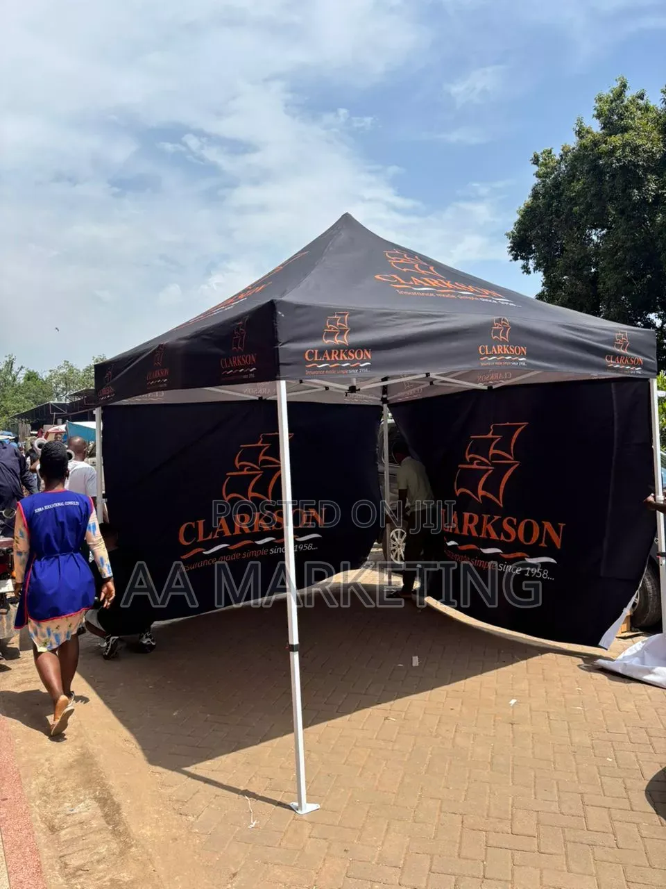 Promotional Tents [ Cloth Water Resistant Material] 10ft by 10ft