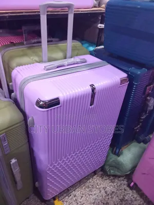 Plastic Purple Medium Size Suitcase