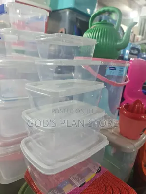 Transparent Storage Containers 5pcs Clear