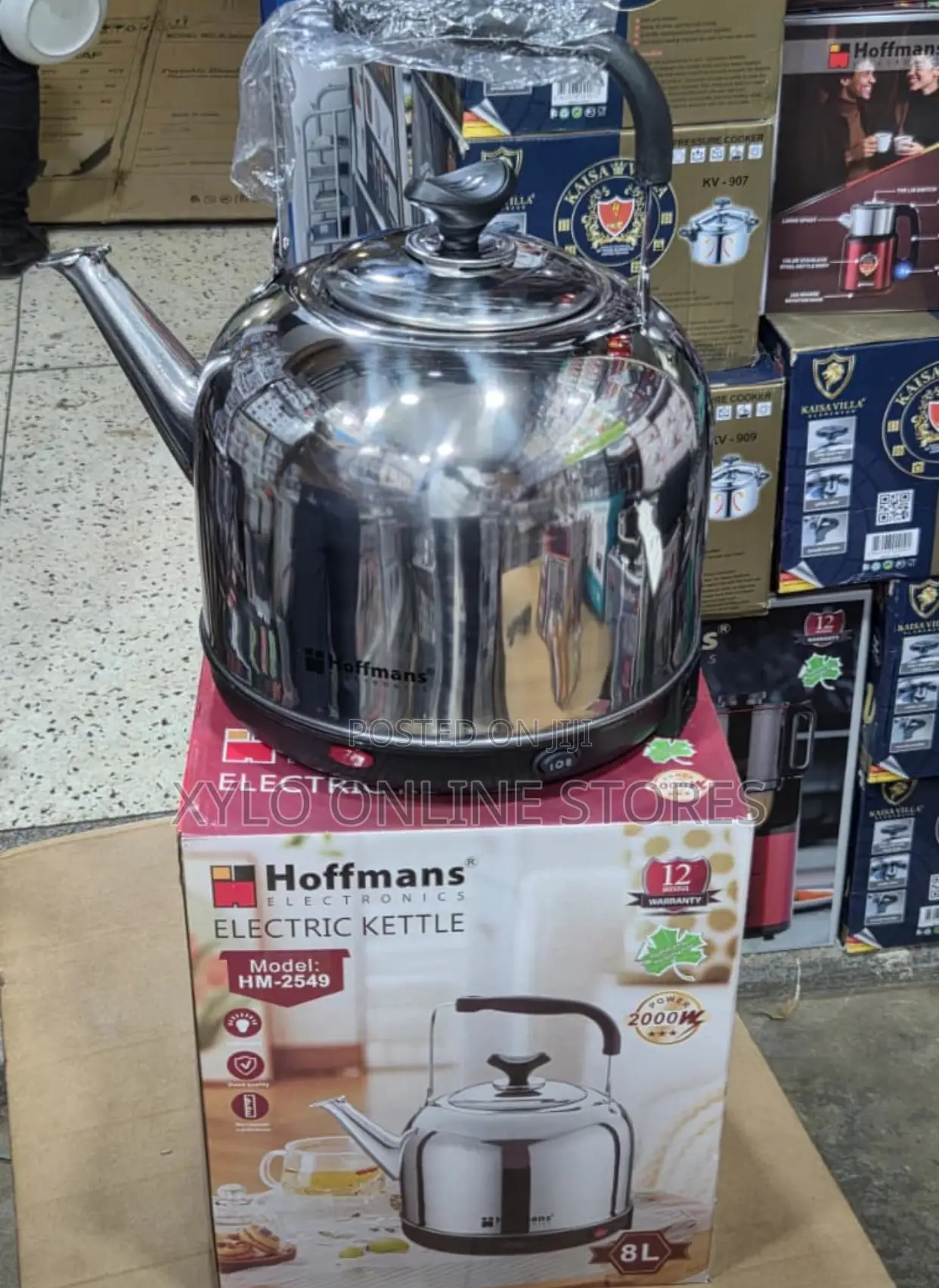 Hoffmans Electric Whistling Kettle 8liters Model Hm - 2549