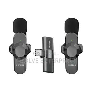 Porodo Audix Pro Lavalier Dual Microphone Type-C Lightning