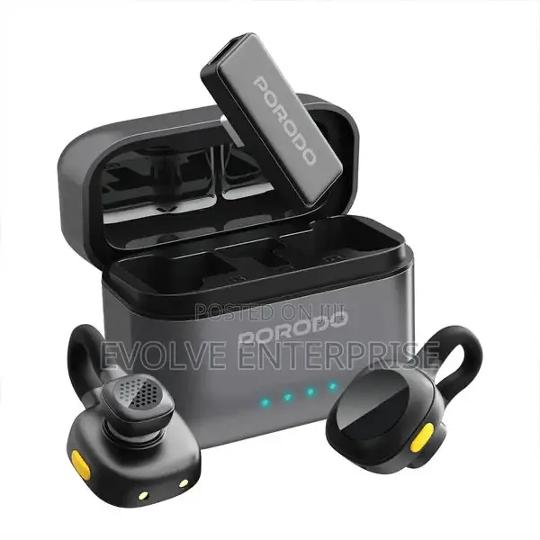 Porodo Movo Lavalier Microphone Type-C Connector - Black