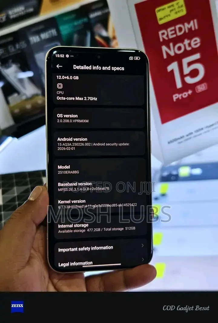 New Xiaomi Redmi Note 15 Pro+ 512 GB Bronze