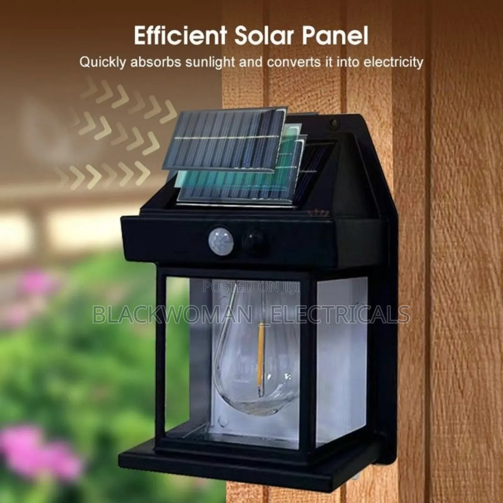 Solar Outdoor Light With Bulb, Warm Color