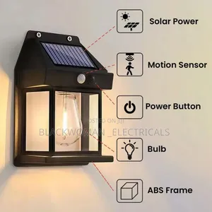 Solar Outdoor Light With Bulb, Warm Color
