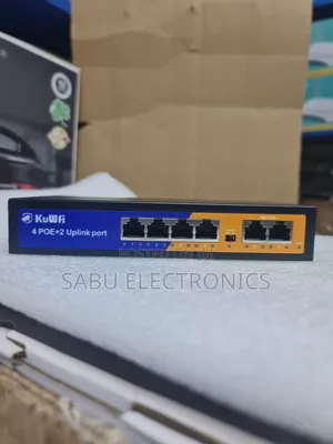 Poe Network Switch- 6 Port -4 Poe Port +2 Uplinks- For Home Business
