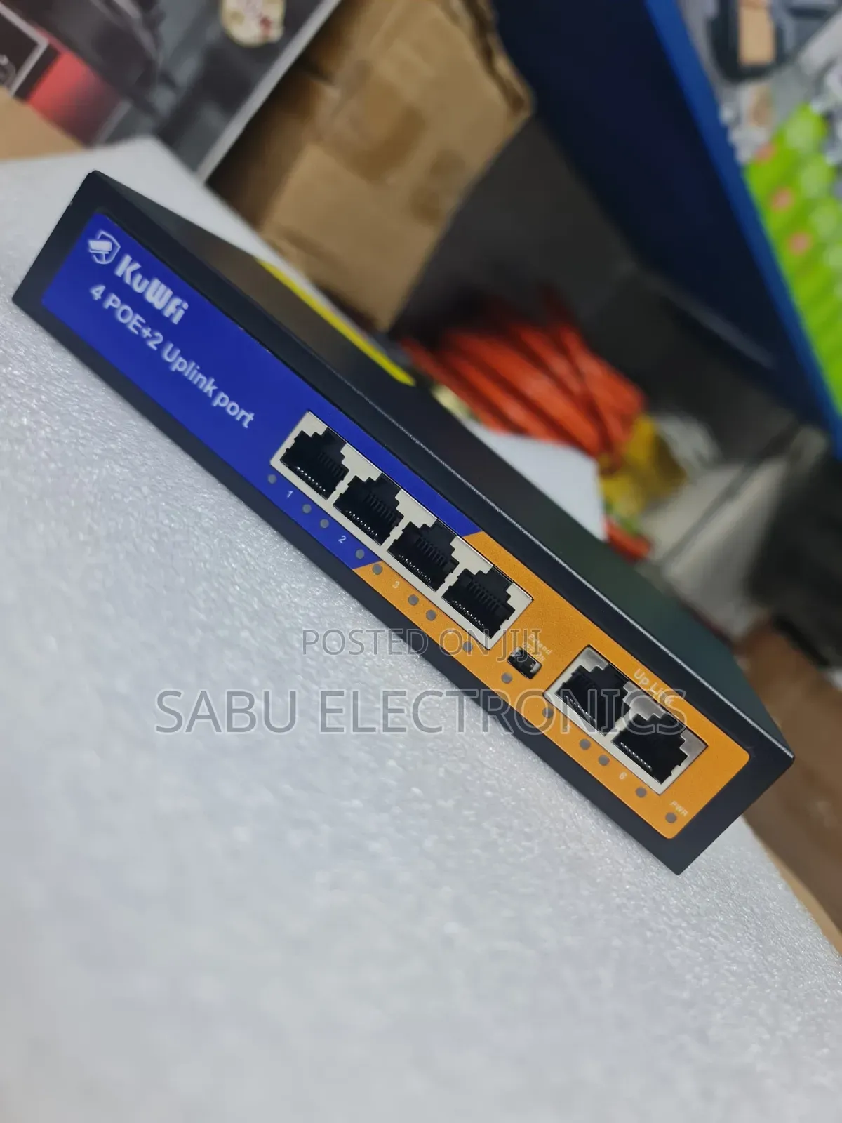 Poe Network Switch- 6 Port -4 Poe Port +2 Uplinks- For Home Business