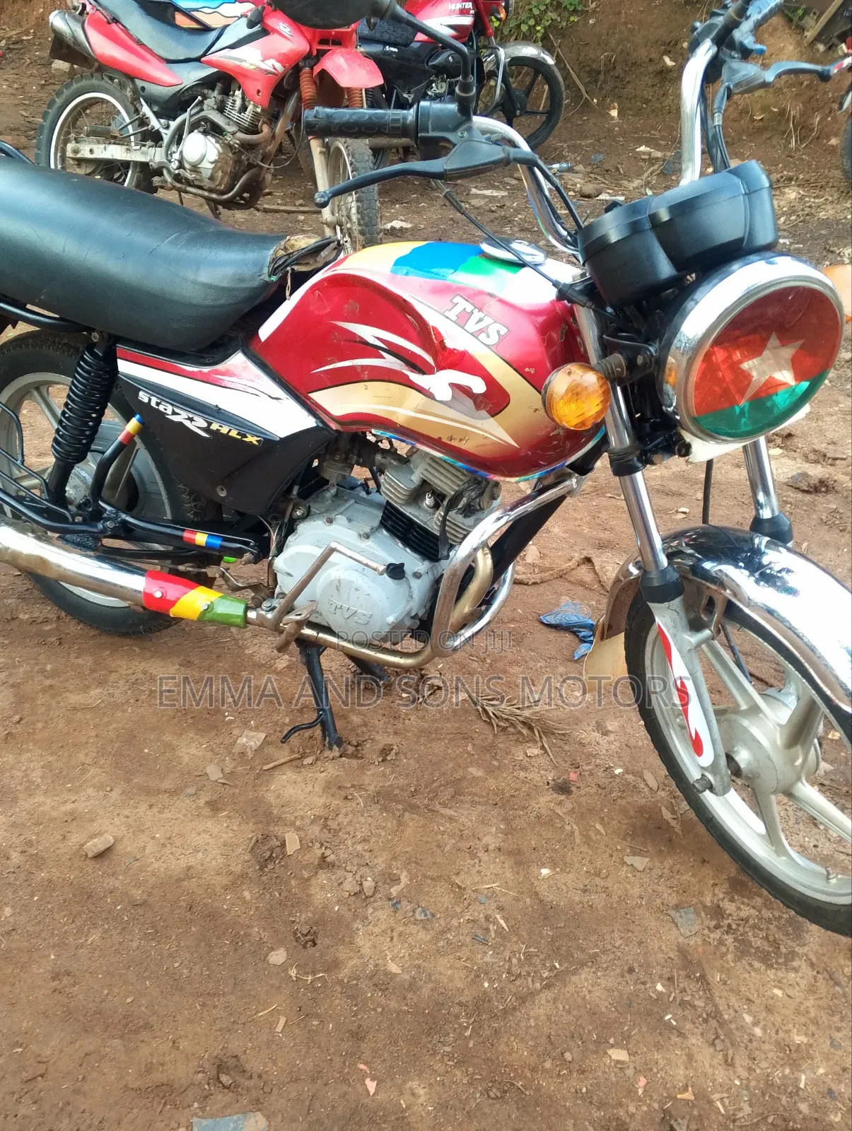 TVS XL 100 2019 Red