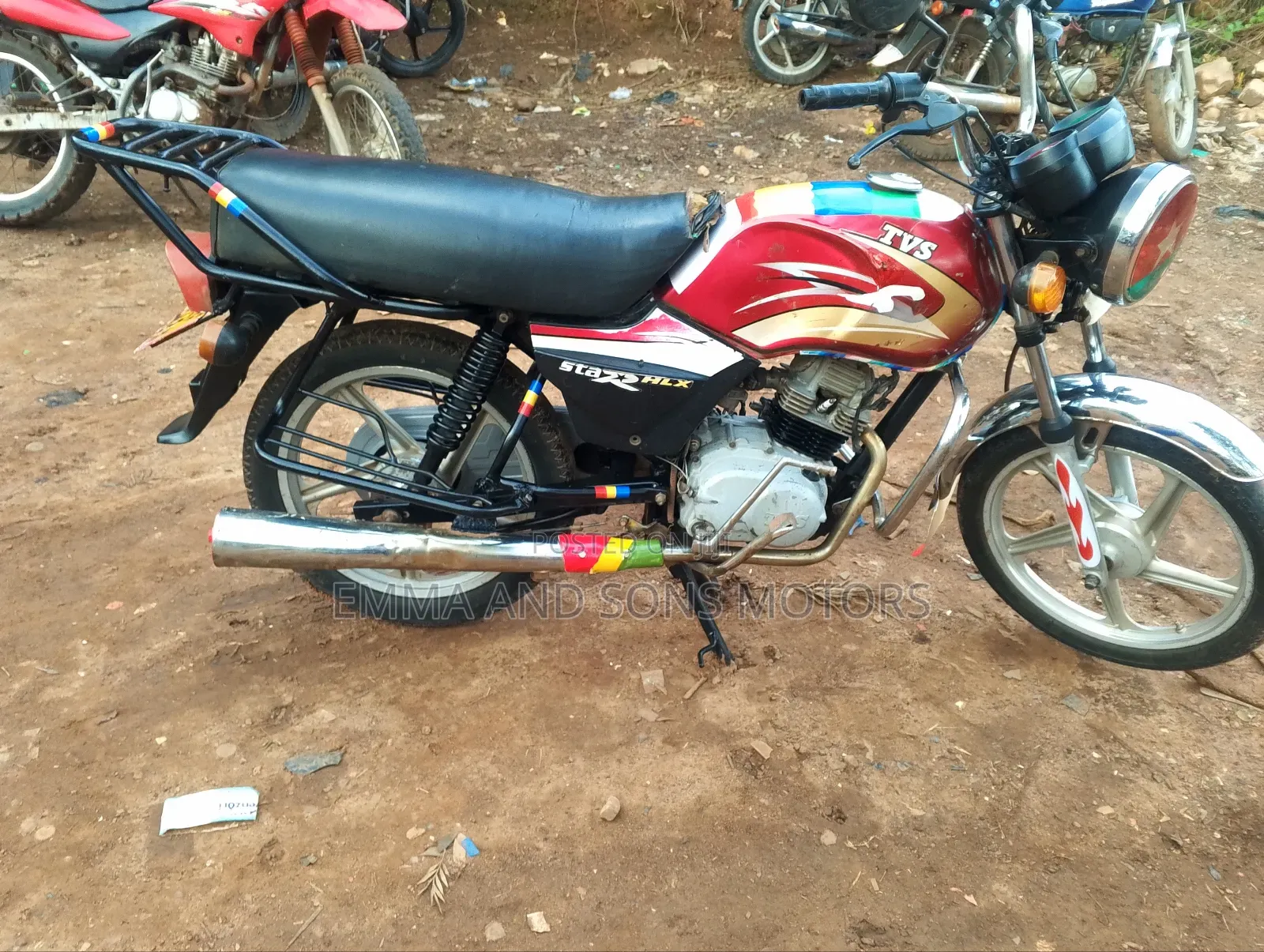 TVS XL 100 2019 Red