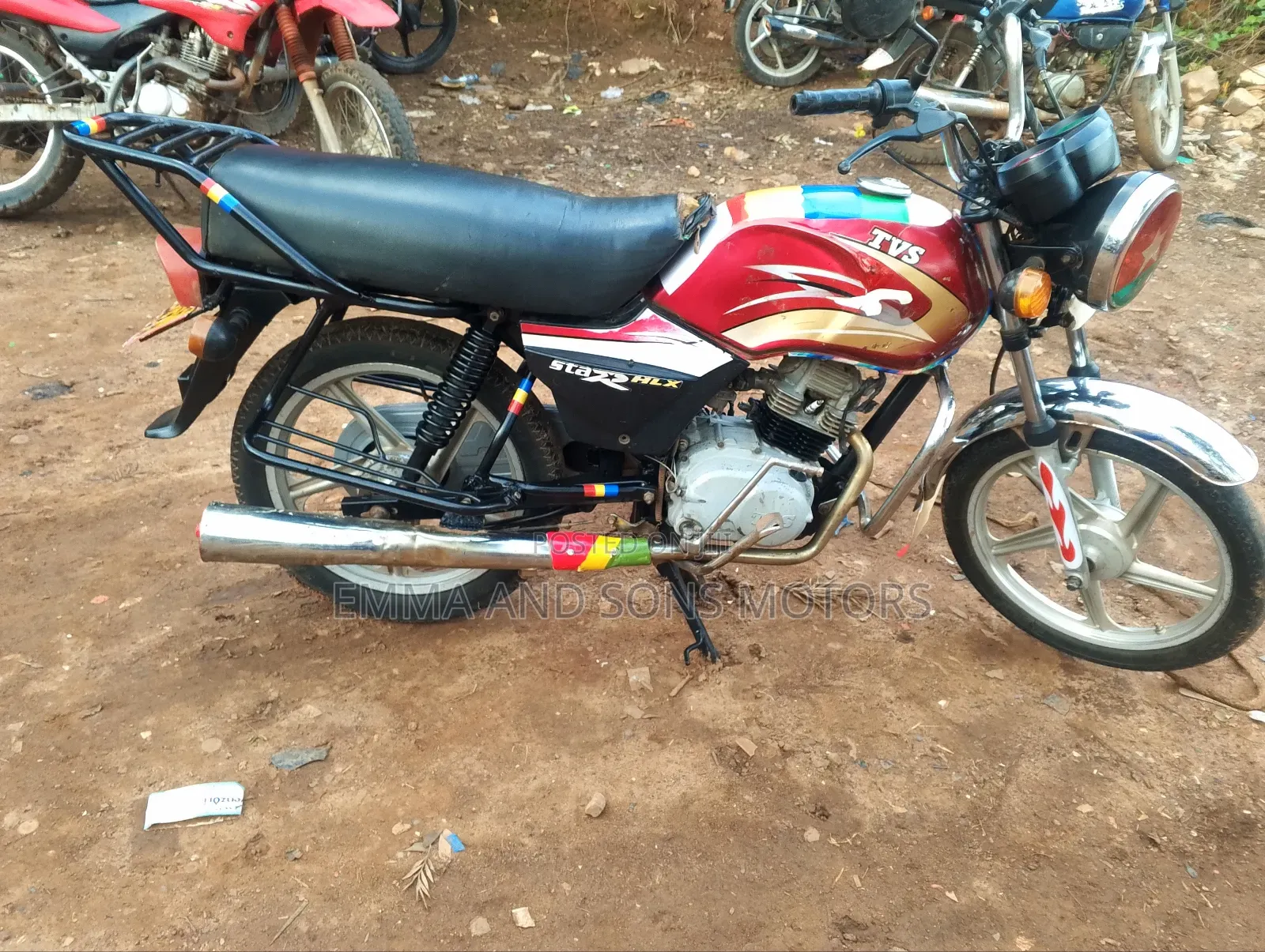 TVS XL 100 2019 Red