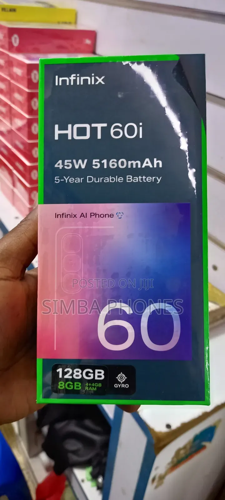 New Infinix Hot 60i 128 GB Blue
