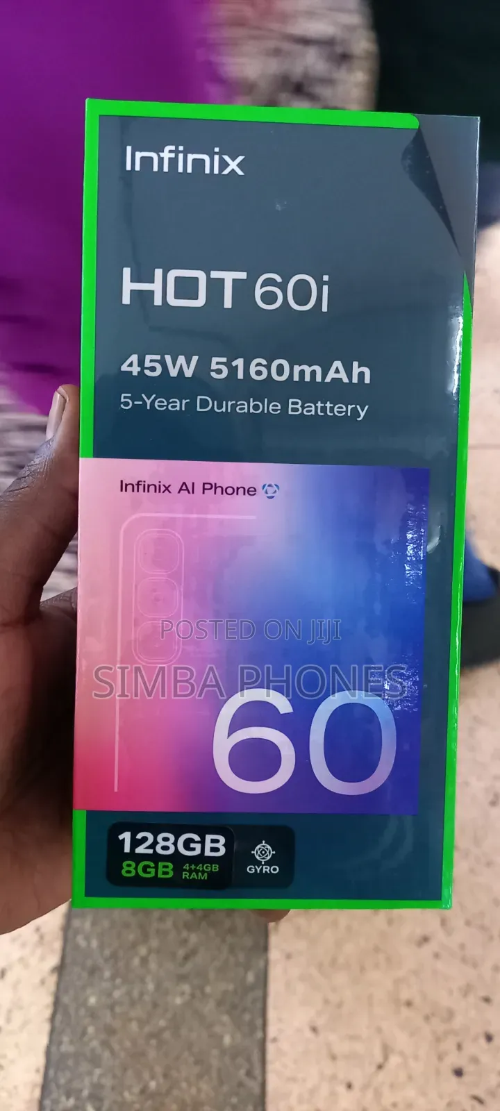 New Infinix Hot 60i 128 GB Blue