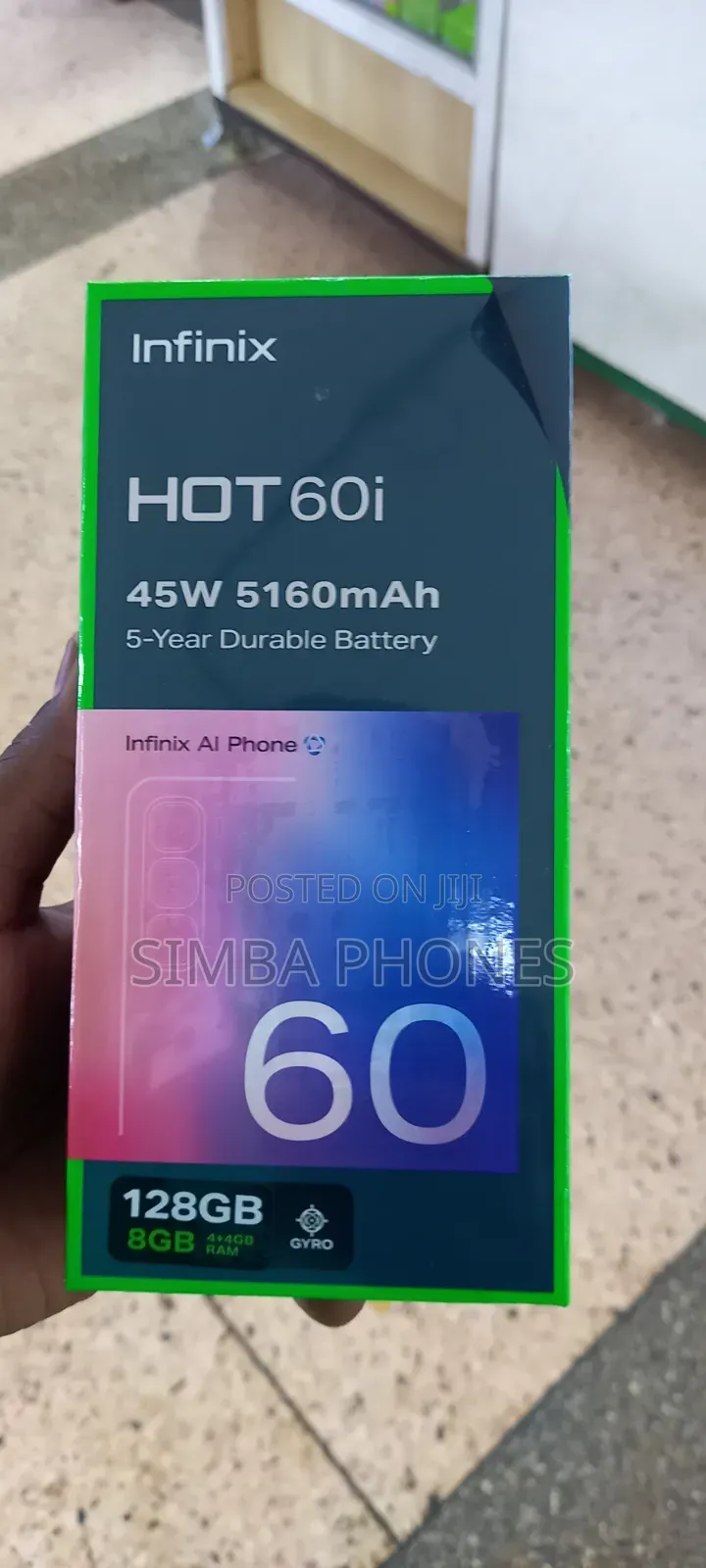 New Infinix Hot 60i 128 GB Gold