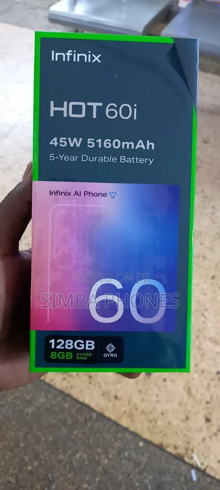 New Infinix Hot 60i 128 GB Gold