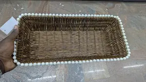 Braided Rectangular Storage Basket