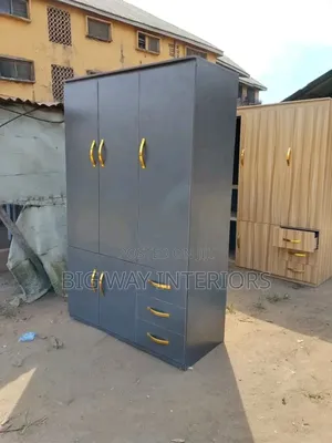 Deep Dark Gray Wardrobe 4by6 Feet