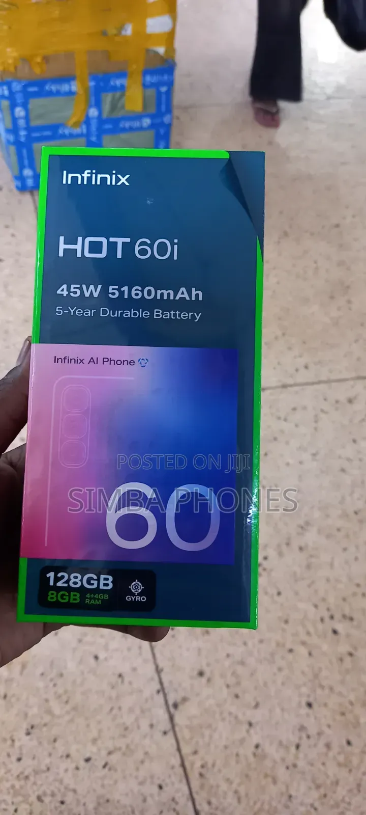New Infinix Hot 60i 128 GB White