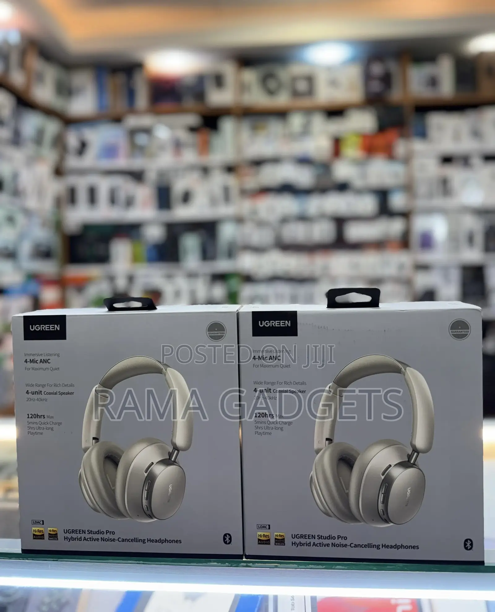 Ugreen Studio Pro 120hr Hybrid Anc Headphones Black –