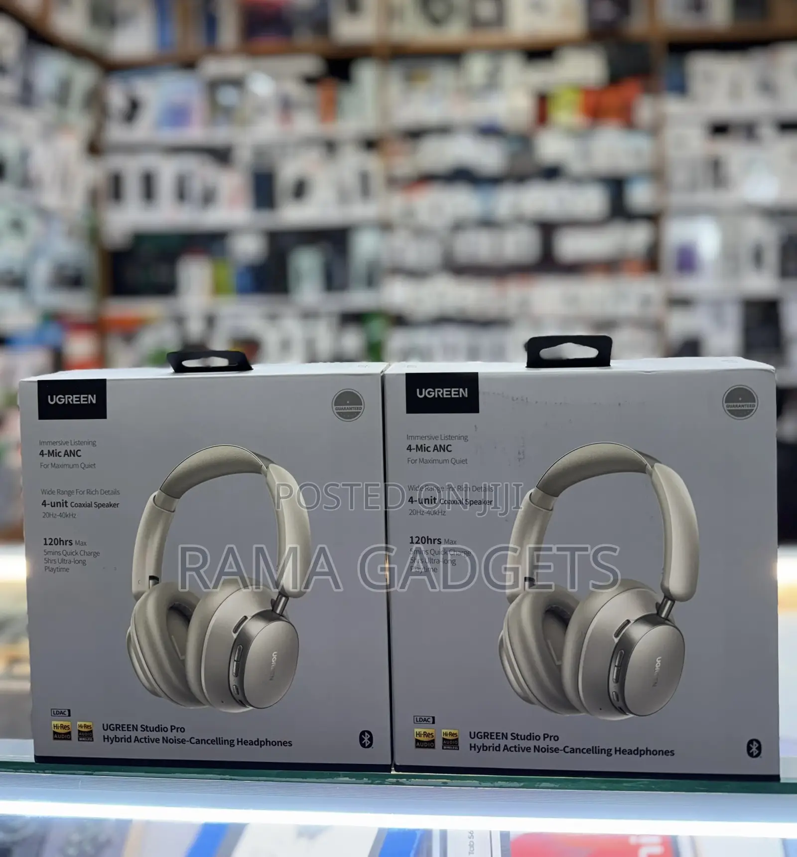 Ugreen Studio Pro 120hr Hybrid Anc Headphones Black –