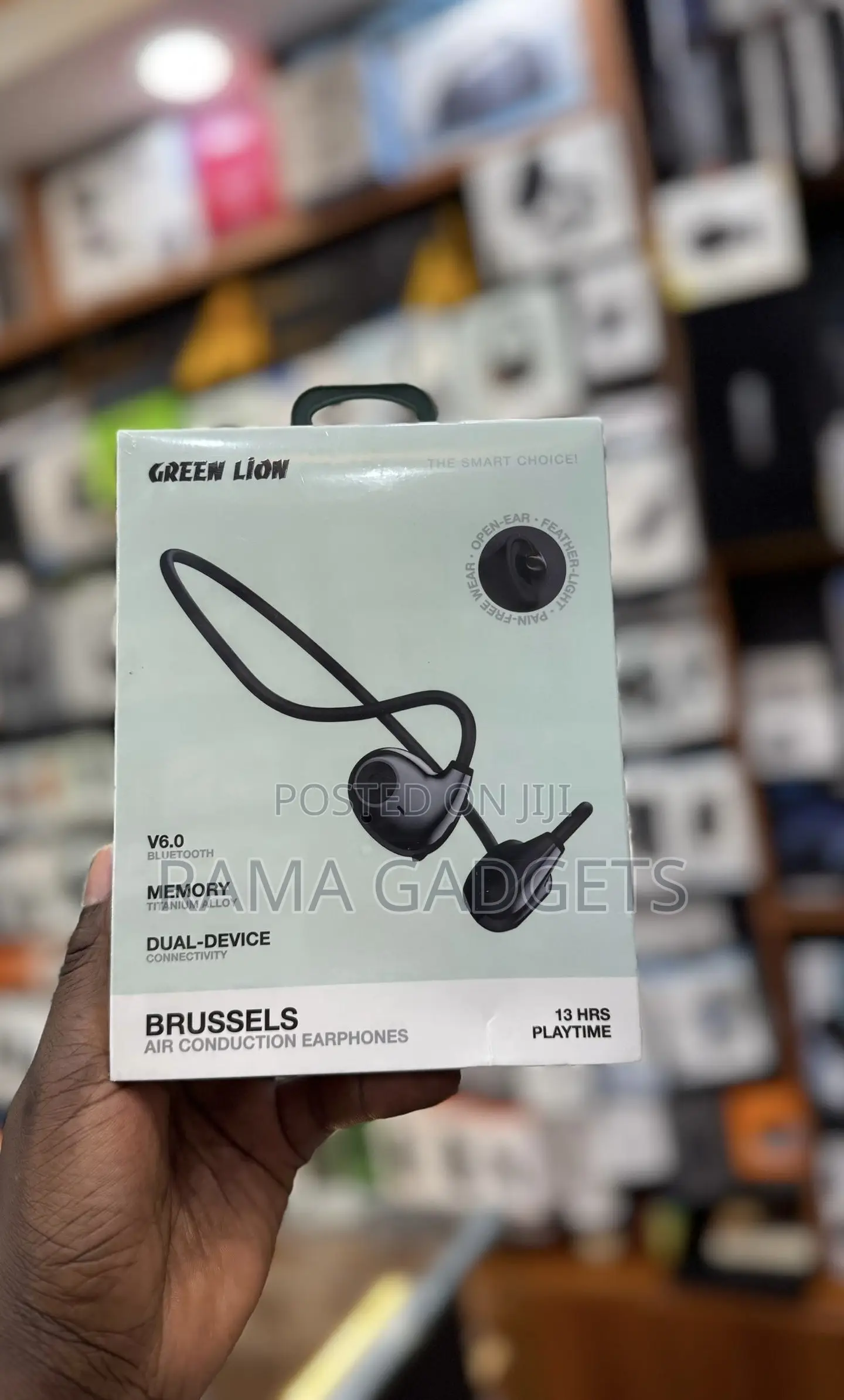 Green Lion Brussels Air Conduction Earphones.