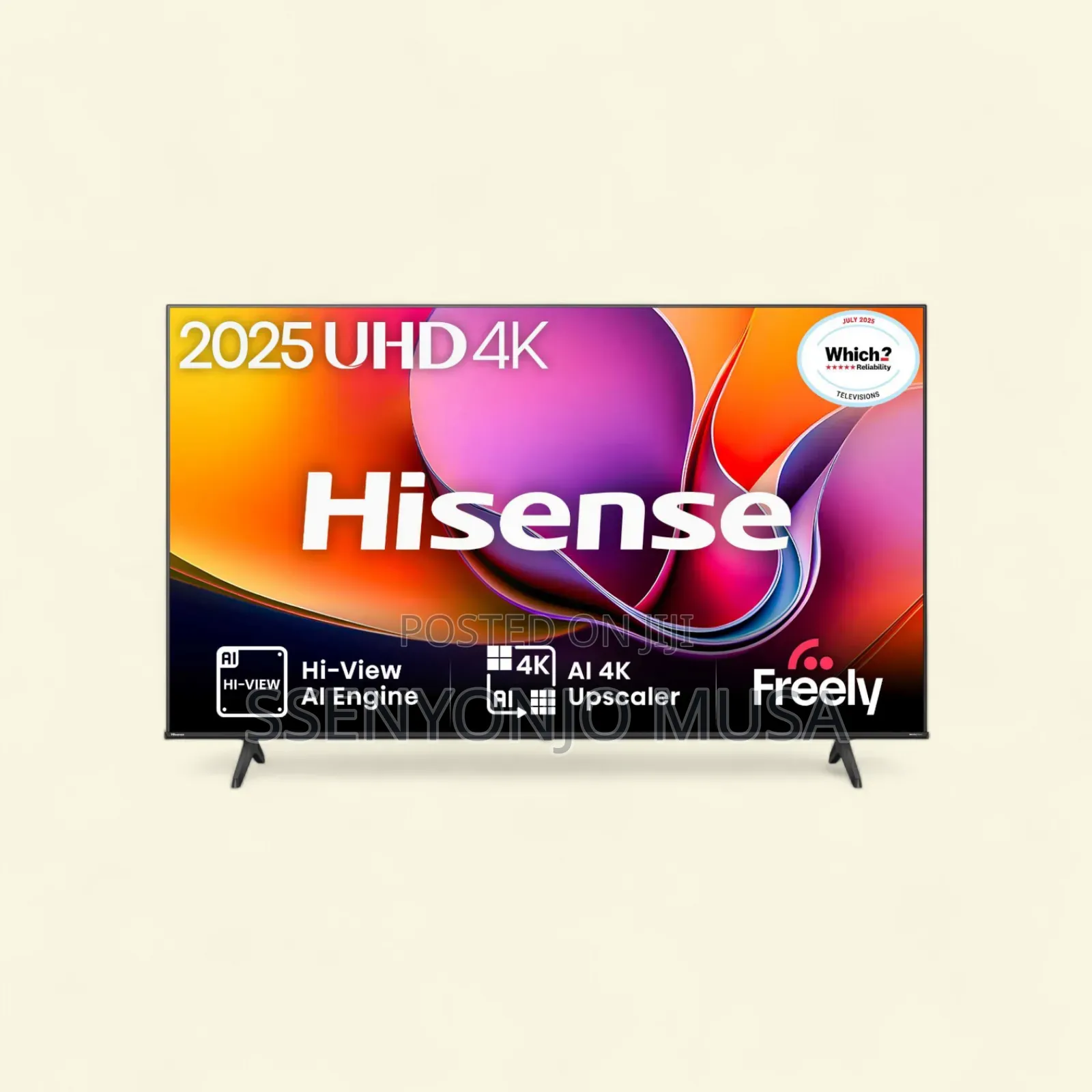 Hisense A3 Series 43" Frameless Led Tv | Dolby Audio, Dvb-t2