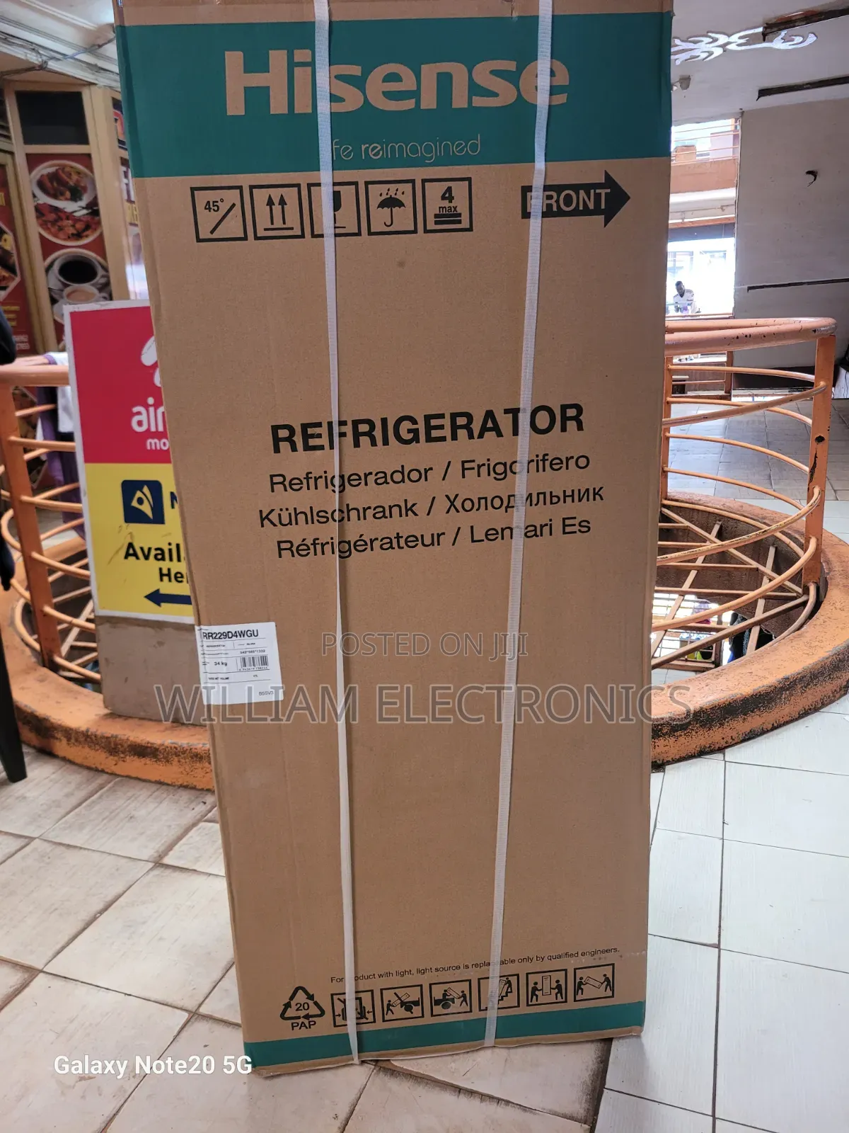 Hisense 229litres Refrigerator With Water Dispenser