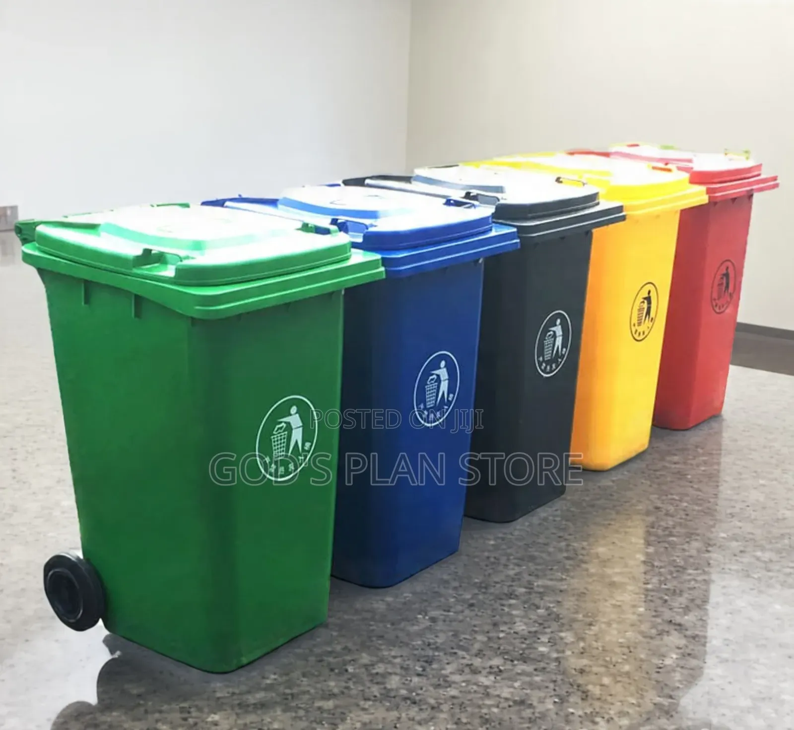 Outdoor Large 240litres Plastic Dust Bins Plastic Dust Bins