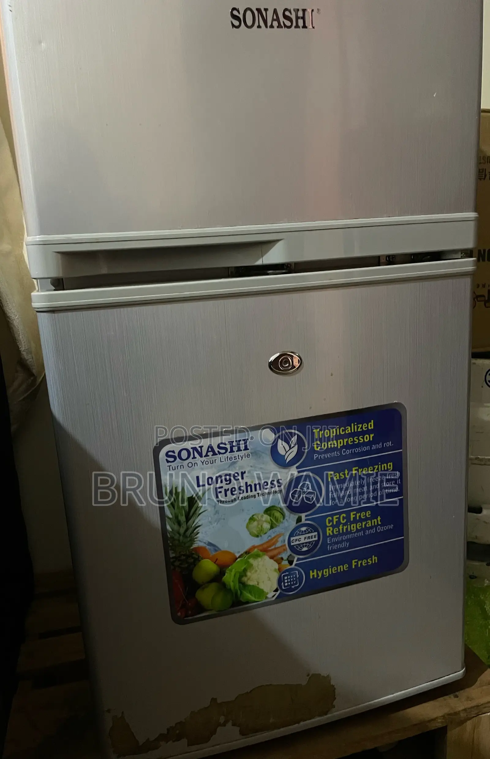 Used Sonashi Brand Fridge at Quick Sell. Good Condition Noise Free