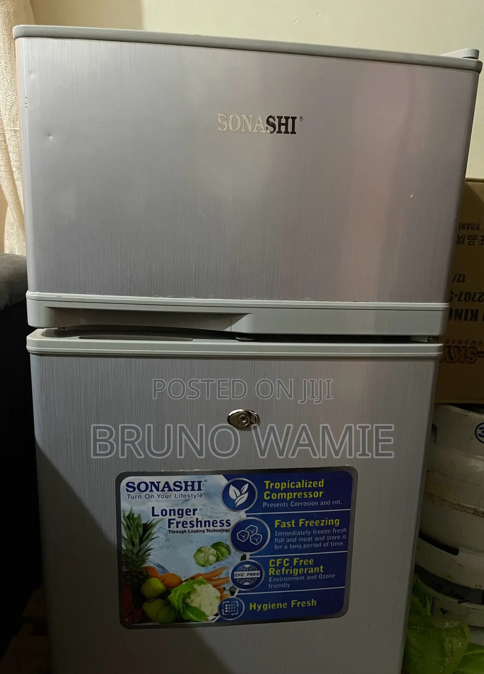 Used Sonashi Brand Fridge at Quick Sell. Good Condition Noise Free