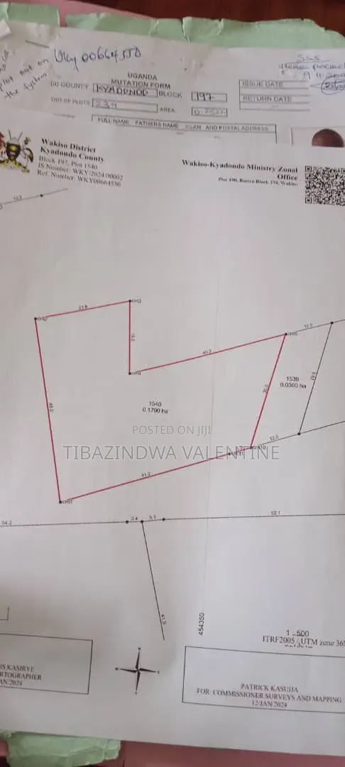 Prime Surveyed Plot For Sale In Kyadondo Wakiso