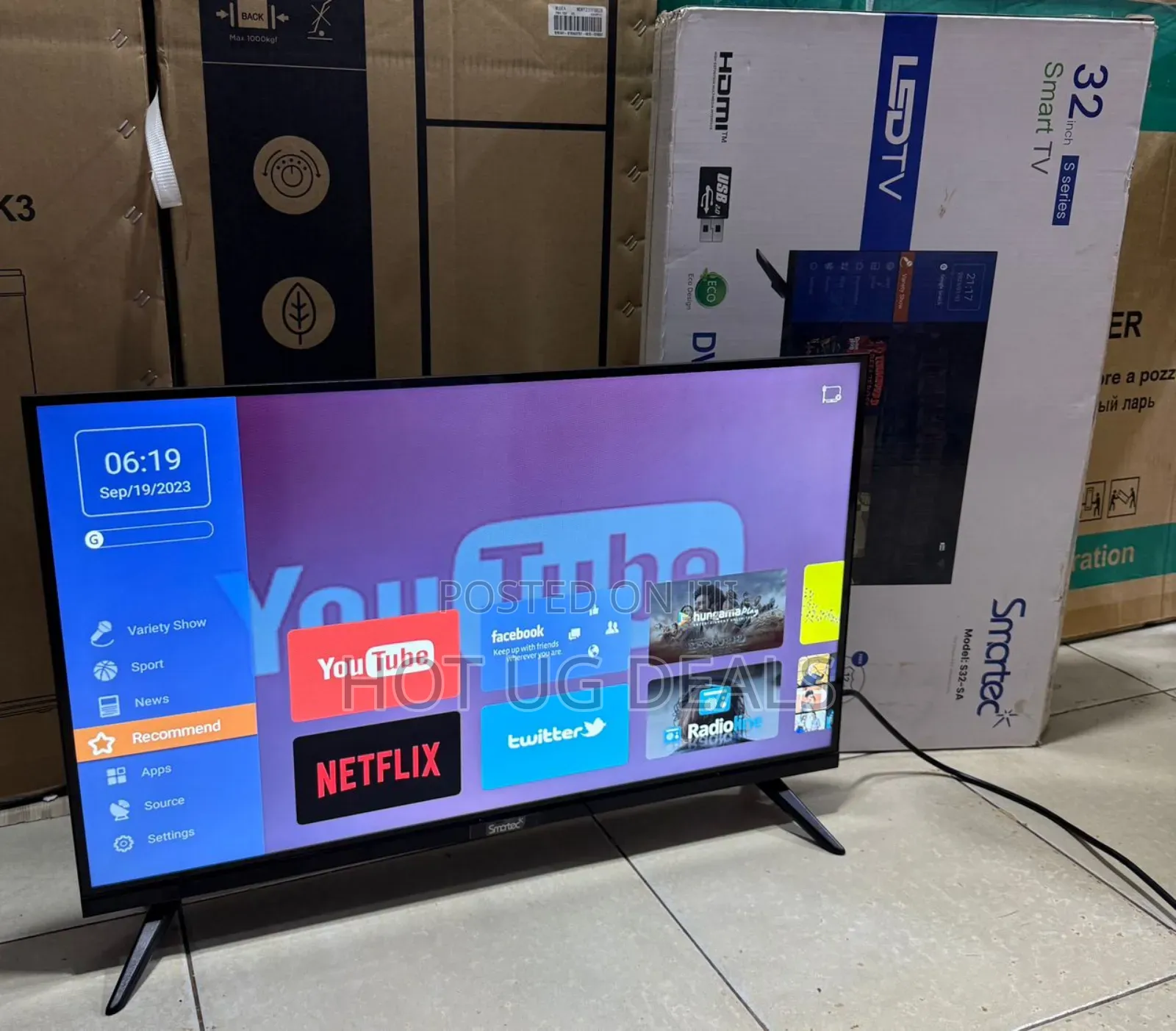Smart 32 Inch Android Smart Digital Free to Air Tv –Black(1 Yr Wrty)