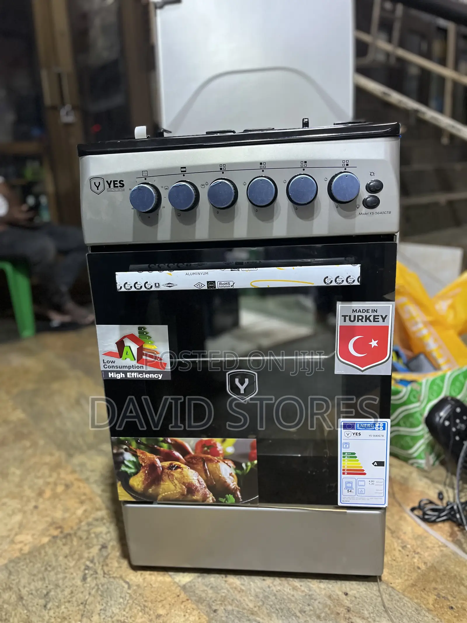 Yes Gas Cooker 50×60 – Auto Ignition Electric Oven