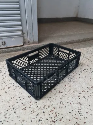 Agriculture Vented Sides Plastic Crates Plastic Crates Black