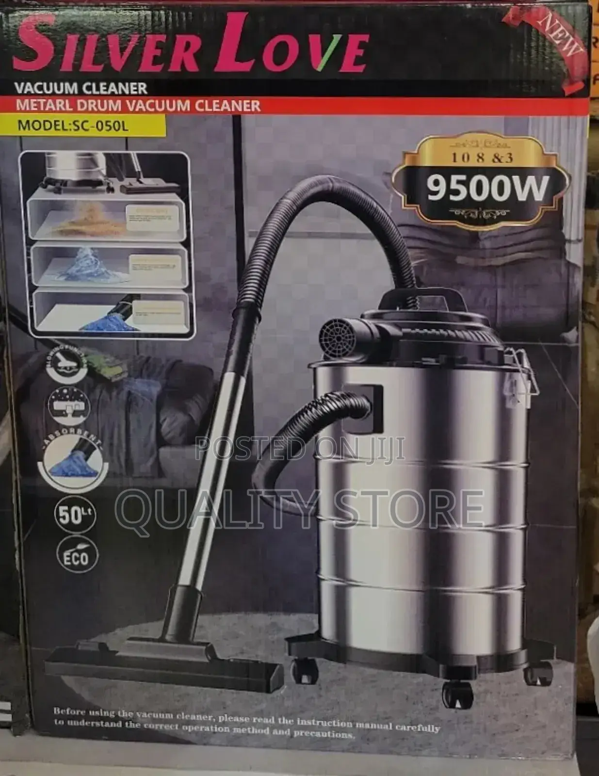 Silver Love Vacuum Cleaner 50 L